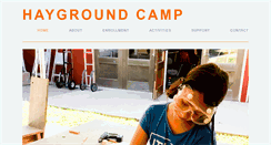 Desktop Screenshot of haygroundcamp.org