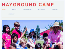 Tablet Screenshot of haygroundcamp.org